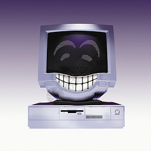 微笑的电脑图片