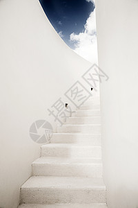 白色楼梯图片
