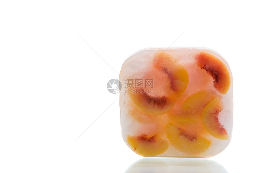冷冻桃子图片
