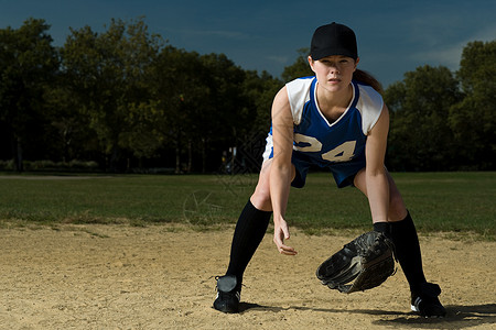 女棒球运动员图片