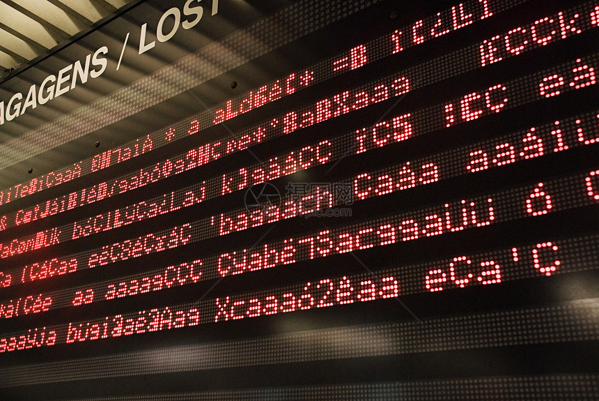 机场信息板图片