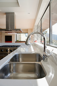 厨房水槽背景图片
