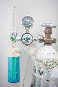 氧气罐和压力表背景图片