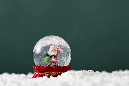 圣诞礼物水晶球圣诞玻璃雪球背景