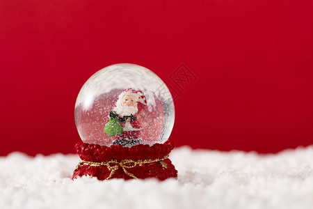 圣诞礼物水晶球圣诞玻璃雪球背景