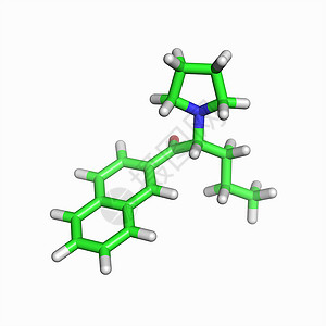 萘酚分子背景图片