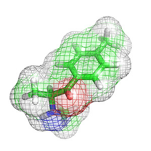 甲氧麻黄酮分子背景图片