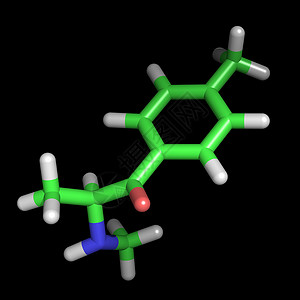 甲氧麻黄酮分子背景图片