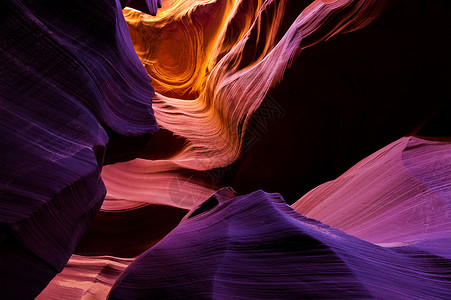美国亚利桑那州佩奇附近的下羚羊峡谷背景图片