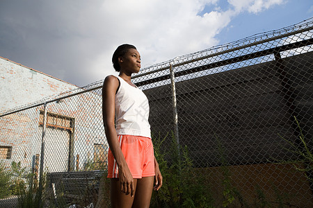 布鲁克林的女跑步者图片