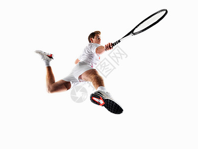 打网球的人图片