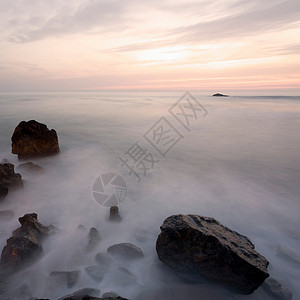 葡萄牙波尔图海岸的日落图片