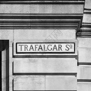 英国伦敦特拉法加广场标志图片
