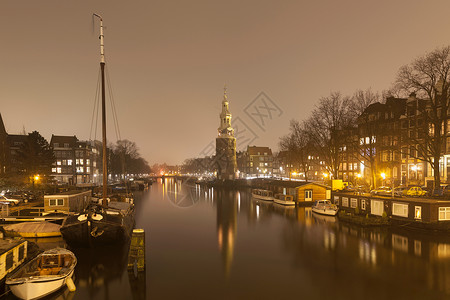 荷兰阿姆斯特丹乌德斯坎蒙特巴恩斯托伦高清图片