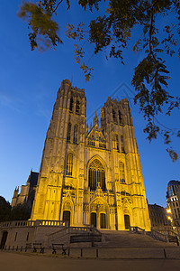 比利时布鲁塞尔圣迈克尔和圣古杜拉大教堂图片