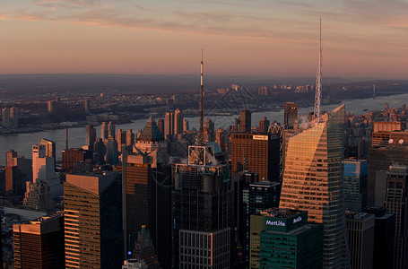 曼哈顿景色纽约市高清图片素材