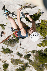 女子攀岩图片