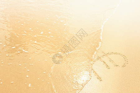 沙子上的欧元符号图片