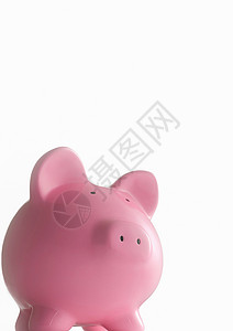 粉色小猪存钱罐背景图片