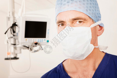 男性外科医生的肖像背景图片