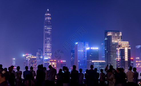 深圳福田夜景高清图片