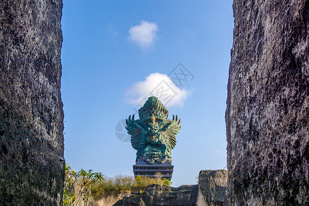 保护神雕像巴厘岛神鹰广场雕像背景
