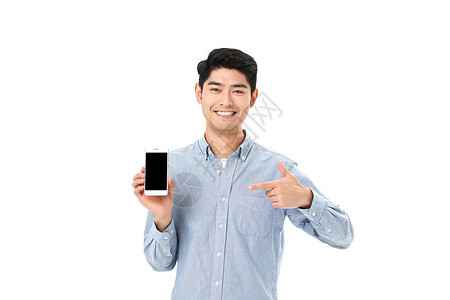 青年男性用手机亚洲人高清图片素材