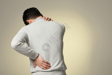 青年男性肩部疼痛背景