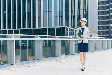 女性建筑工程师形象背景图片