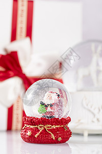 精致水晶球礼物圣诞水晶球背景