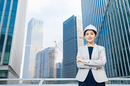 女性建筑工程师美女形象图片