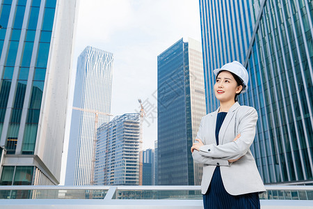 女性建筑工程师美女形象图片