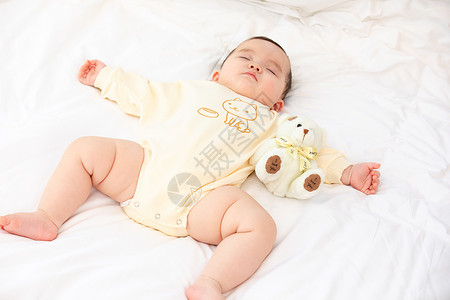 世界母乳喂养周尿布婴儿睡觉背景