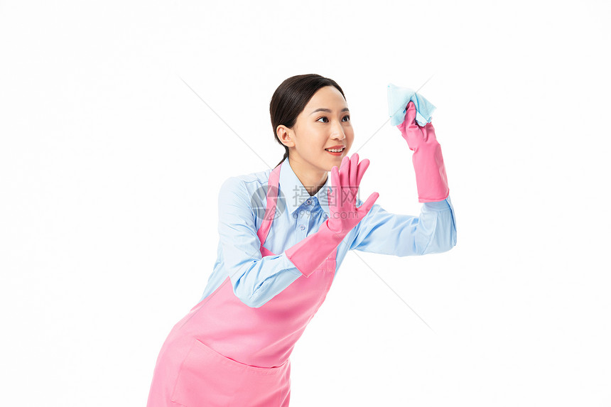 家政服务女性用毛巾清理图片