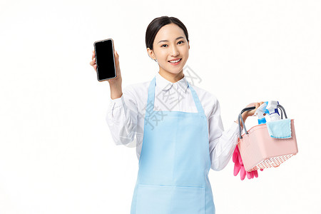 App页面手机app定家政服务背景