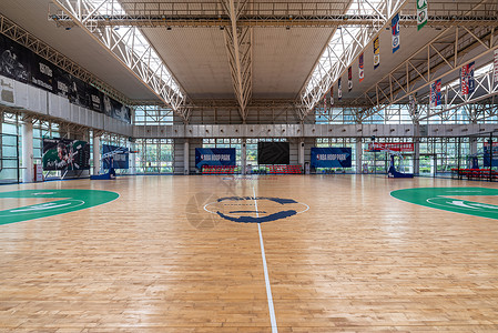 室内篮球场背景图片