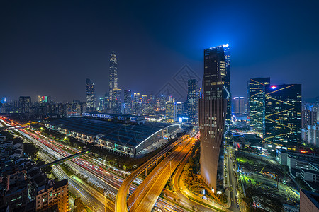 夜景深圳平安大厦背景图片