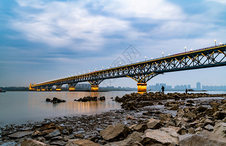 南京桥北南京长江大桥背景