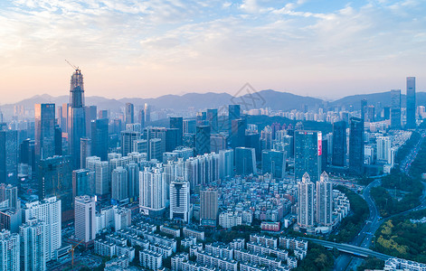 深圳城市天际线背景图片