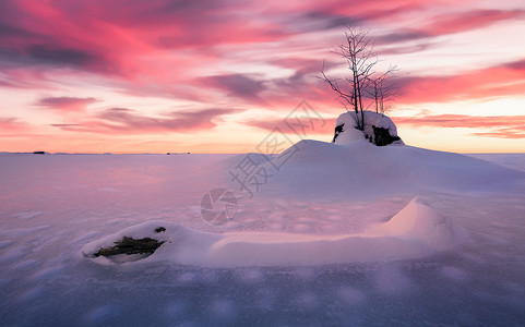 吉林魔界景区冰天雪地雾凇风光背景图片