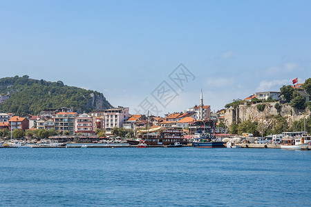 土耳其地中海海滨城市卡什高清图片