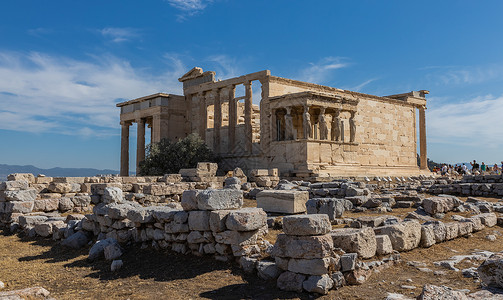雅典旅游雅典著名旅游景点卫城圣庙背景