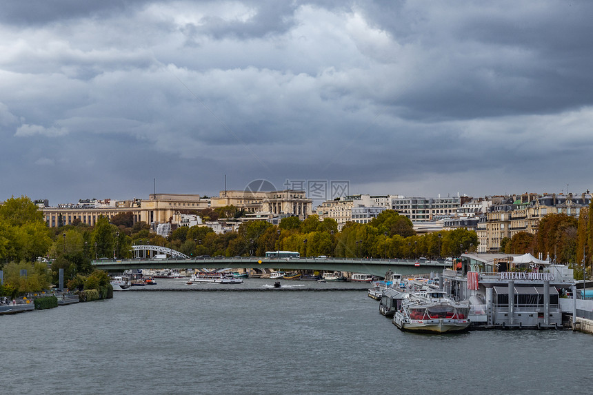 欧洲法国首都巴黎城市风光图片