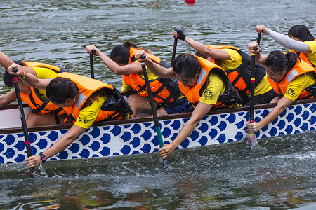 比赛划船端午节龙舟竞技背景