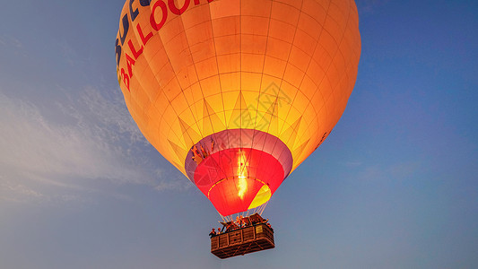浪漫体育素材土耳其热气球旅行背景