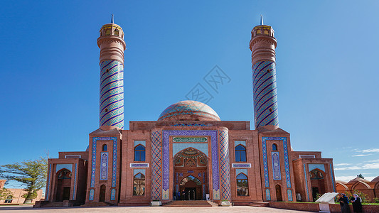 阿贾贾阿塞拜疆占贾传统清真寺背景