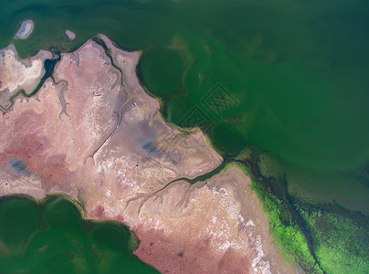 航拍湿地世界遗产背景图片
