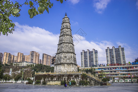 贵州都匀文峰塔背景图片