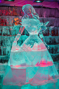 冰雕艺术 白雪公主背景