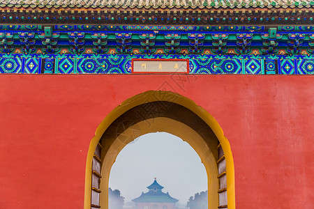 天坛雪景图片